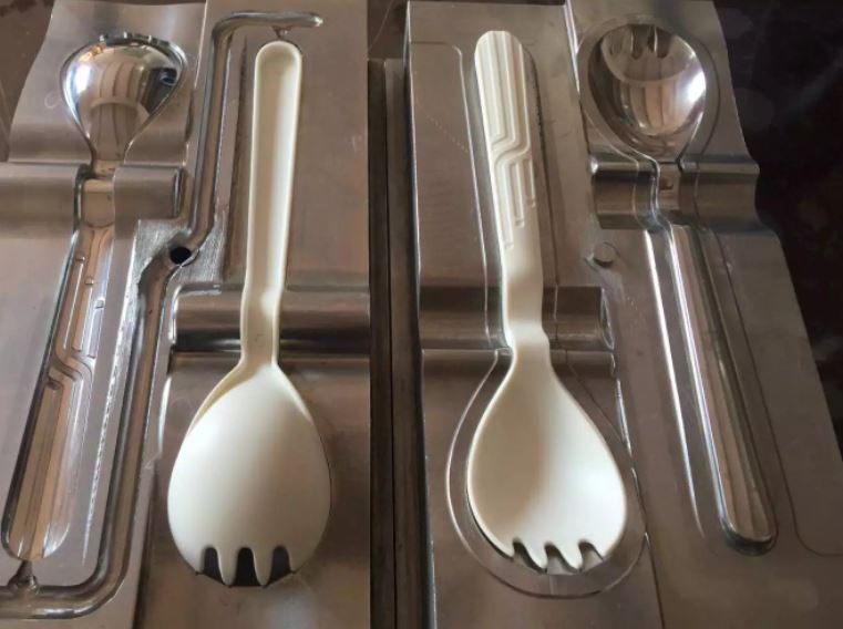 A Plastics Spoon Mould Made From Aluminum