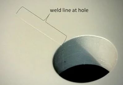 A Weld Line Defect