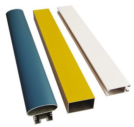 Powder coated aluminum